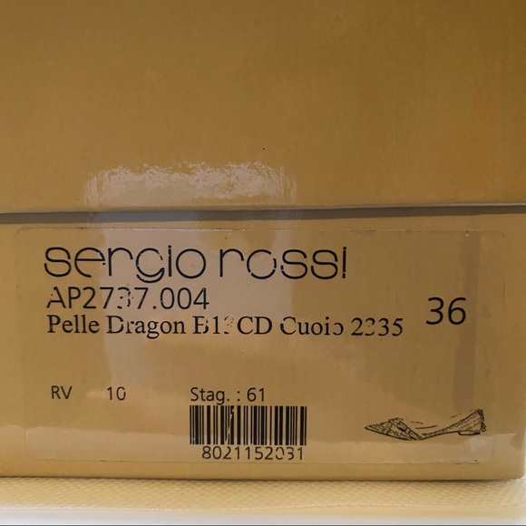 Sergio Rossi brown Italian leather flat NWT - Picture 8 of 8